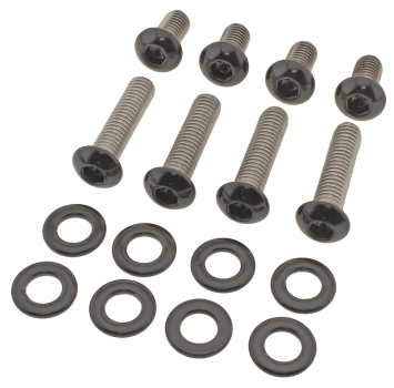 SCHWARZES EDELSTAHL SCHRAUBENKIT FÜR FRONTFENDER